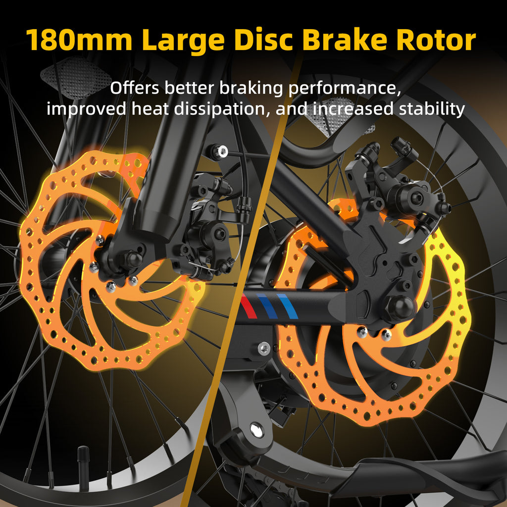 OTD Electric Bike for Adults, 1800W Peak 28MPH, 48V 26Ah 20" Fat Tire Ebike, Dual 48V 13Ah Removable Battery 160 Miles, Dual Seat, Lockable Suspension, 7-Speed, 4 Modes & Smart App, for Commuting E bike