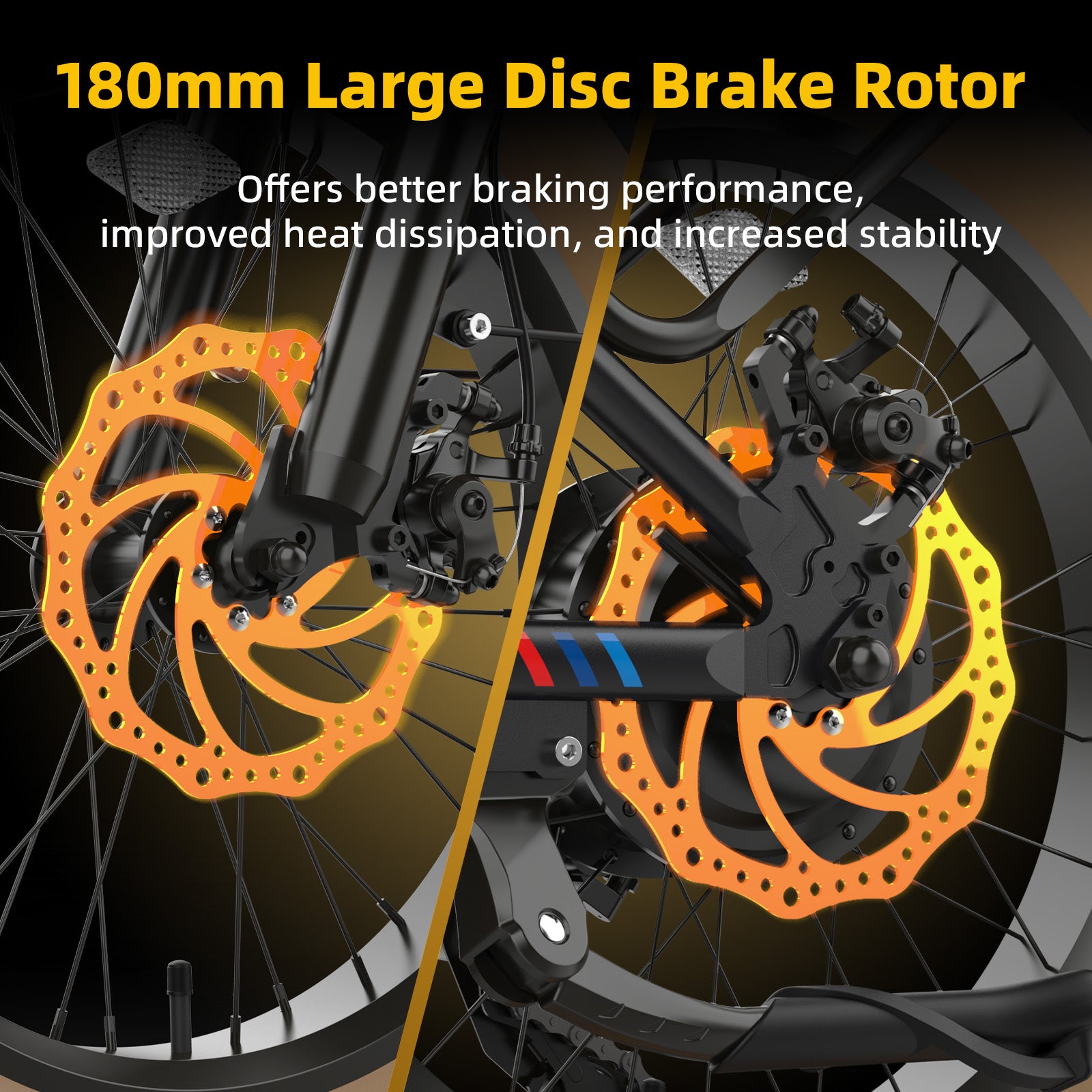 OTD Electric Bike for Adults, 1800W Peak 28MPH, 48V 26Ah 20" Fat Tire Ebike, Dual 48V 13Ah Removable Battery 160 Miles, Dual Seat, Lockable Suspension, 7-Speed, 4 Modes & Smart App, for Commuting E bike