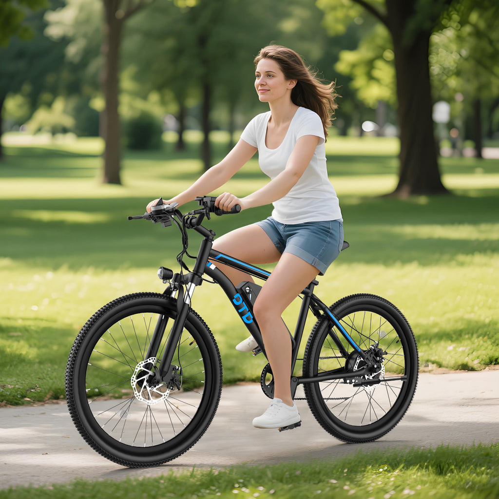 OTD Electric Bikes for Adults[with Mobile Phone Holder], 28MPH Electric Bicycles, 26" 800W Peak 45 Miles PAS Range, 48V 624Wh Removable Battery,7-Speed（UL 2849）