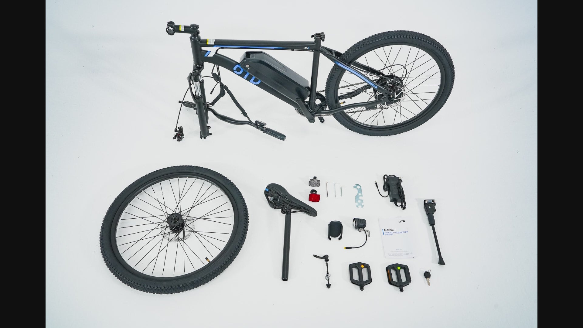 OTD Electric Bikes for Adults[with Mobile Phone Holder], 28MPH Electric Bicycles, 26" 800W Peak 45 Miles PAS Range, 48V 624Wh Removable Battery,7-Speed（UL 2849）